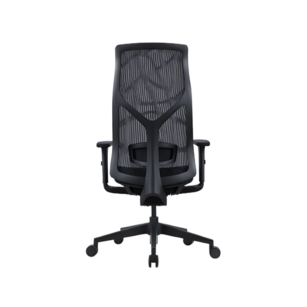 La silla ejecutiva AB-80 negra de Aura Muebles ofrece elegancia y ergonomía con materiales de alta calidad, perfecta para oficinas que priorizan confort y estilo.