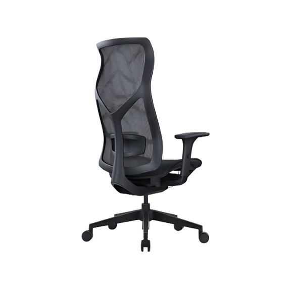 La silla ejecutiva AB-80 negra de Aura Muebles ofrece elegancia y ergonomía con materiales de alta calidad, perfecta para oficinas que priorizan confort y estilo.