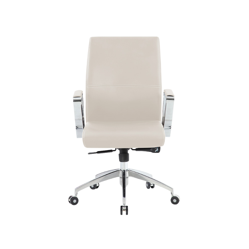 Silla ejecutiva modelo AC-15 con respaldo alto, base cromada y ajuste reclinable. Elegancia y confort ideales para oficinas modernas y ejecutivos.