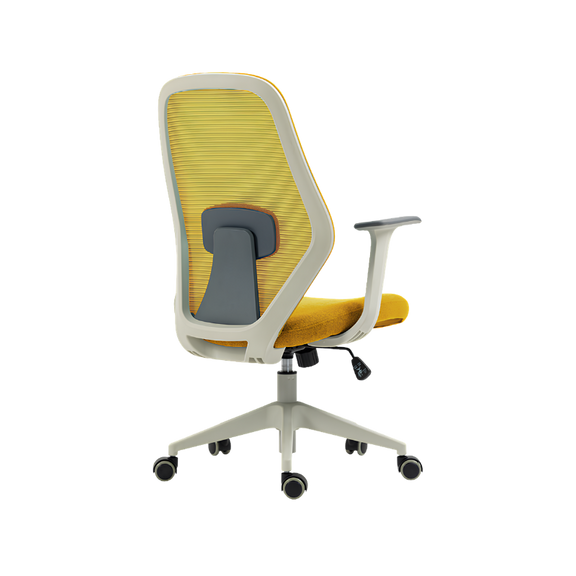 Silla ejecutiva AC-20 GA con respaldo en malla, soporte lumbar y asiento cómodo. Ideal para oficina moderna que busca diseño, ergonomía y confort.