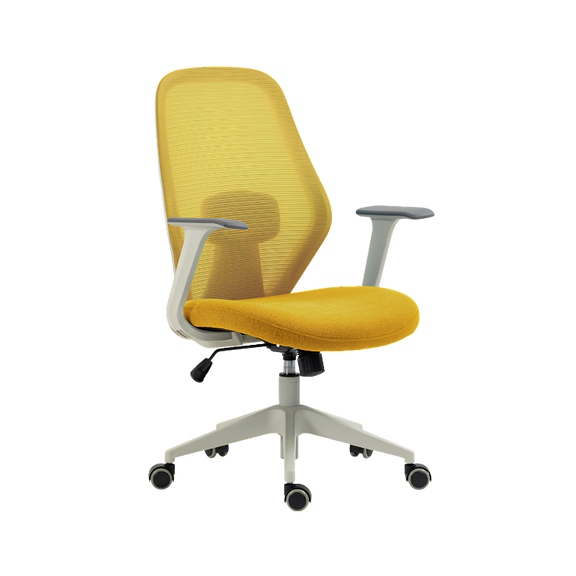 Silla ejecutiva AC-20 GA con respaldo en malla, soporte lumbar y asiento cómodo. Ideal para oficina moderna que busca diseño, ergonomía y confort.