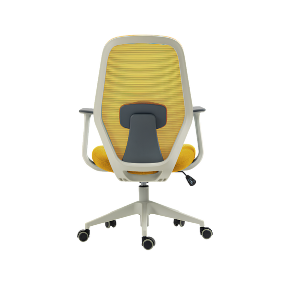 Silla ejecutiva AC-20 GA con respaldo en malla, soporte lumbar y asiento cómodo. Ideal para oficina moderna que busca diseño, ergonomía y confort.