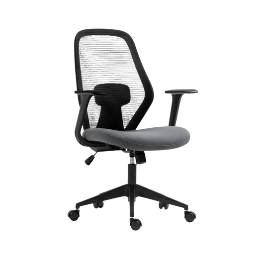 Silla ejecutiva AC-20 NN con respaldo ergonómico y soporte hasta 120 kg. Ideal para oficina. Calidad y diseño de Aura Muebles.
