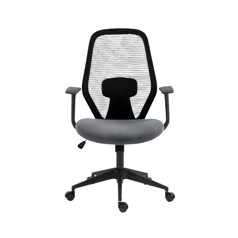 Silla ejecutiva AC-20 NN con respaldo ergonómico y soporte hasta 120 kg. Ideal para oficina. Calidad y diseño de Aura Muebles.