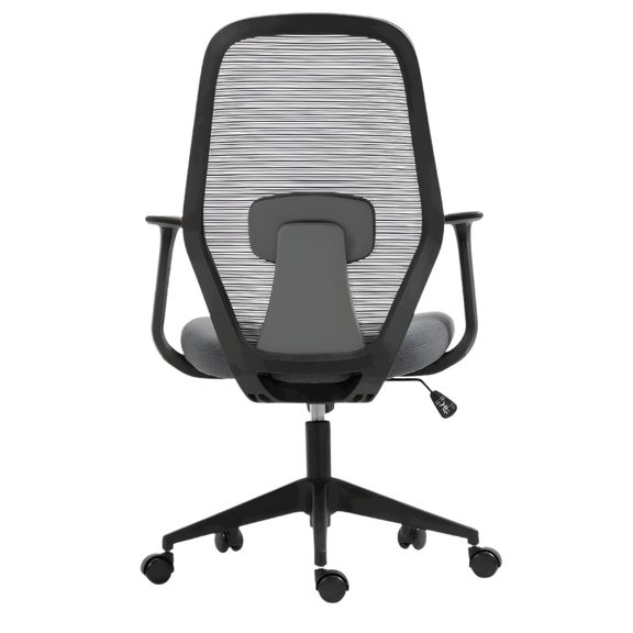 Silla ejecutiva AC-20 NN vista posterior con base giratoria Aura Muebles