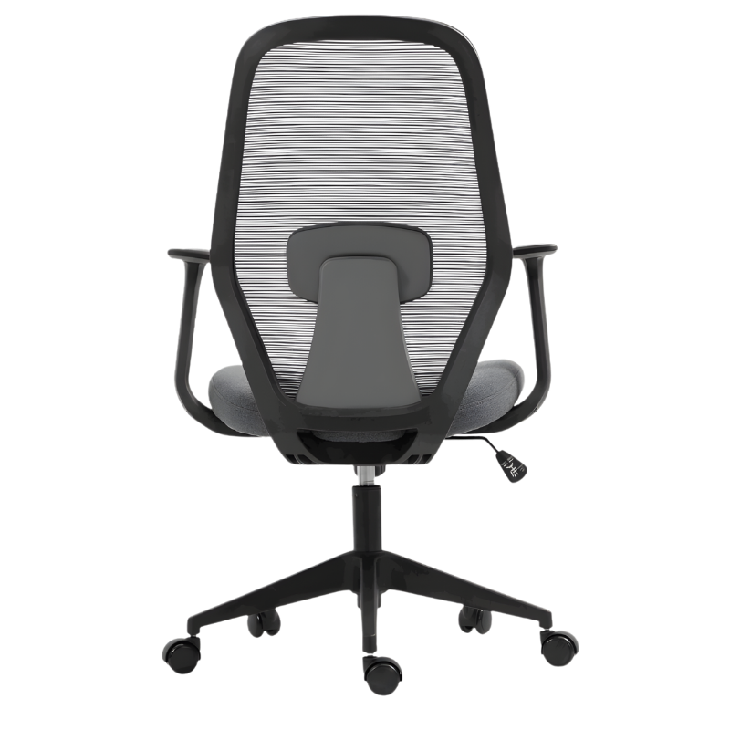 Silla ejecutiva AC-20 NN vista posterior con base giratoria Aura Muebles