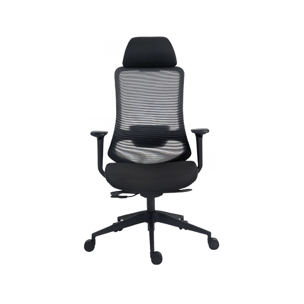 La silla ejecutiva AC-30NN de Aura Muebles brinda confort y diseño ergonómico, ideal para oficinas modernas que buscan estilo, calidad y productividad diaria.