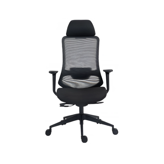 La silla ejecutiva AC-30NN de Aura Muebles brinda confort y diseño ergonómico, ideal para oficinas modernas que buscan estilo, calidad y productividad diaria.