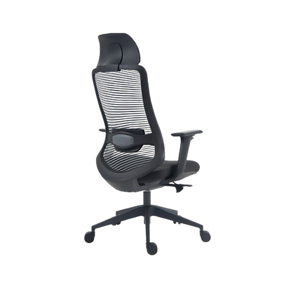 La silla ejecutiva AC-30NN de Aura Muebles brinda confort y diseño ergonómico, ideal para oficinas modernas que buscan estilo, calidad y productividad diaria.