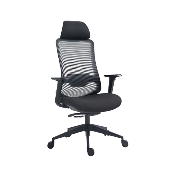 La silla ejecutiva AC-30NN de Aura Muebles brinda confort y diseño ergonómico, ideal para oficinas modernas que buscan estilo, calidad y productividad diaria.