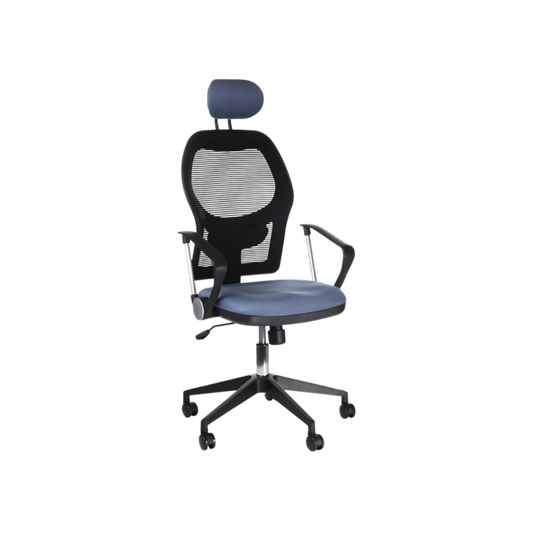 La silla ejecutiva modelo ARCE A de Aura Muebles ofrece comodidad y elegancia en una silla de oficina. Diseño ergonómico y materiales de alta calidad para largas horas de trabajo.