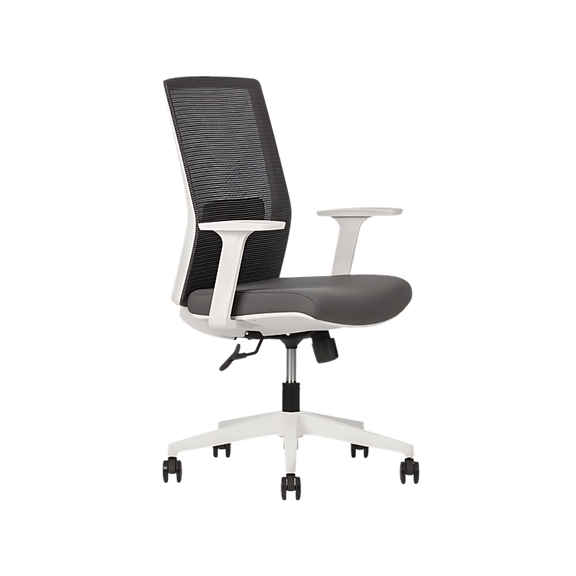 Descubre la silla ejecutiva modelo ARTIC WHITE con respaldo bajo de Aura Muebles. Combina estilo moderno y ergonomía para brindarte confort y diseño sofisticado en tu oficina.