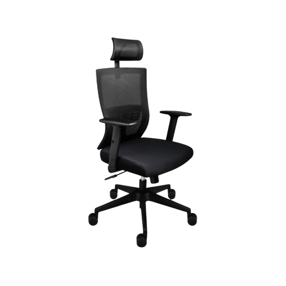 La silla ejecutiva modelo ATHENAS con cabecera de Aura Muebles ofrece comodidad y estilo para tu espacio de trabajo. Con soporte ergonómico, es perfecta para largas horas de trabajo.