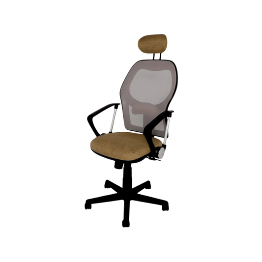 Encuentra en Aura Muebles la silla ejecutiva modelo ATLAS BASYK con respaldo alto JAA-130. Diseñada para brindar soporte ergonómico durante largas horas de trabajo.
