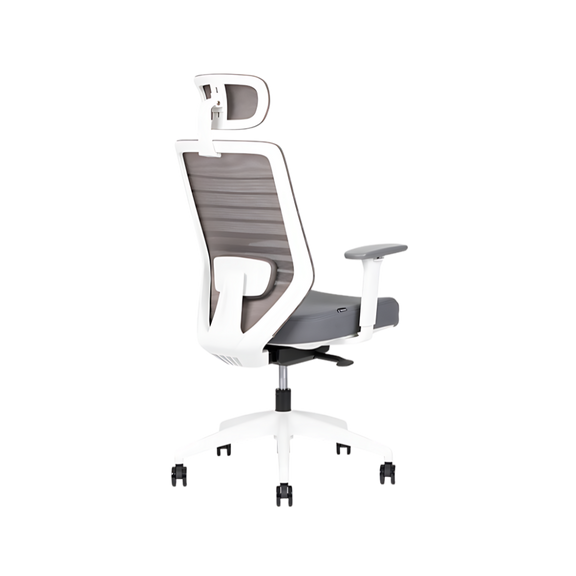 Encuentra la silla ejecutiva modelo DELTA respaldo alto en Aura Muebles. Combina elegancia y ergonomía para brindar confort y soporte lumbar excepcional en tu oficina.