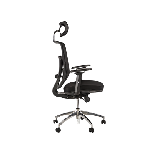 Encuentra la silla ejecutiva perfecta para tu espacio de trabajo en Aura Muebles. Nuestro modelo DIN-E ofrece sofisticación y una construcción duradera para una larga vida útil.