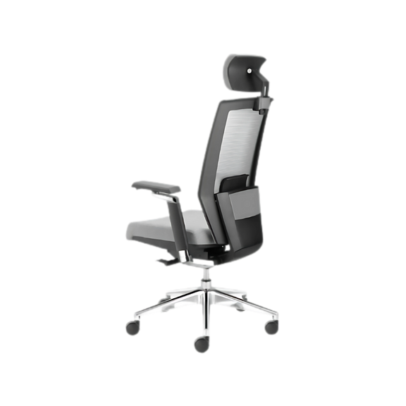 Descubre la silla ejecutiva modelo DINAMARCA de Aura Muebles. Ajustable, con soporte lumbar y ruedas giratorias, es perfecta para largas jornadas en tu escritorio. 