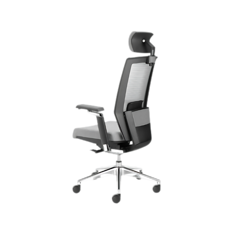 Descubre la silla ejecutiva modelo DINAMARCA de Aura Muebles. Ajustable, con soporte lumbar y ruedas giratorias, es perfecta para largas jornadas en tu escritorio. 