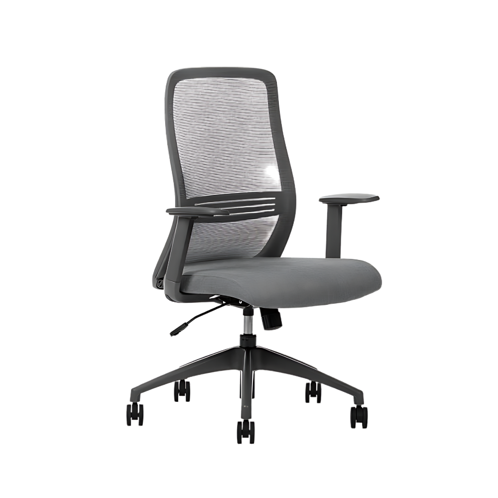 Encuentra la silla ejecutiva modelo EVOX respaldo bajo en Aura Muebles. Combina estilo y confort para brindarte soporte y comodidad durante largas horas de trabajo en oficinas modernas.