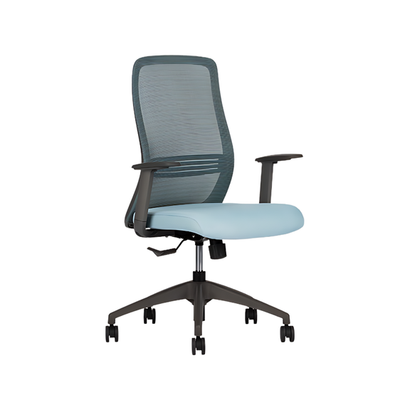 Encuentra la silla ejecutiva modelo EVOX respaldo bajo en Aura Muebles. Combina estilo y confort para brindarte soporte y comodidad durante largas horas de trabajo en oficinas modernas.