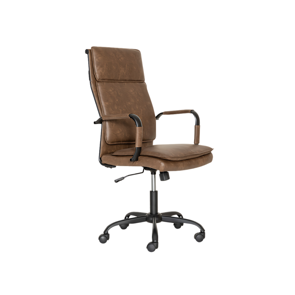 Encuentra la silla ejecutiva ideal para tu espacio de trabajo en Aura Muebles. Nuestro modelo GA-005-A te ofrece una postura ergonómica y cómoda.