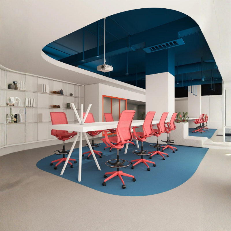 Silla Ejecutiva NET OHE-503 Coral Kit Cajero: Está diseñada para ofrecer más comodidad y adecuar la postura para mejorar su productividad. Conócela en Aura Muebles.