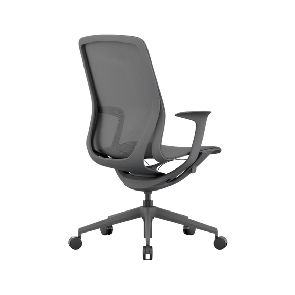Silla Ejecutiva NET OHE-503 Gris: Está diseñada para ofrecer más comodidad y adecuar la postura para mejorar su productividad. Conócela en Aura Muebles.