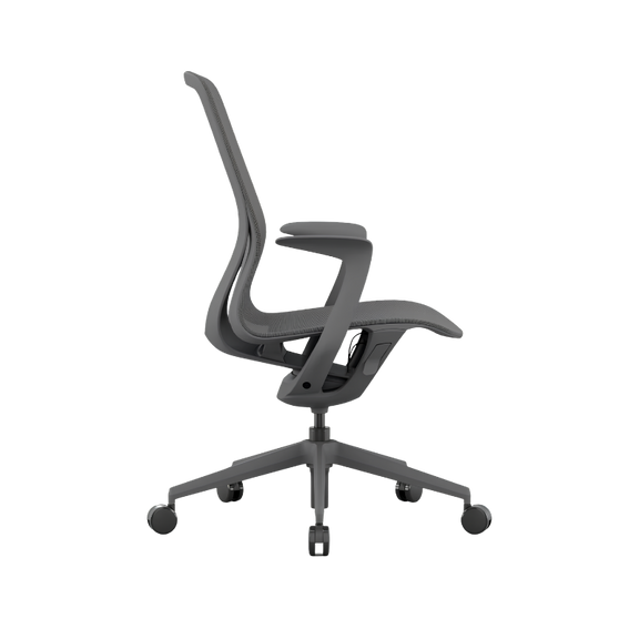 Silla Ejecutiva NET OHE-503 Gris: Está diseñada para ofrecer más comodidad y adecuar la postura para mejorar su productividad. Conócela en Aura Muebles.
