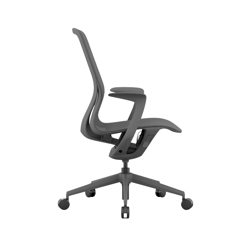 Silla Ejecutiva NET OHE-503 Gris: Está diseñada para ofrecer más comodidad y adecuar la postura para mejorar su productividad. Conócela en Aura Muebles.