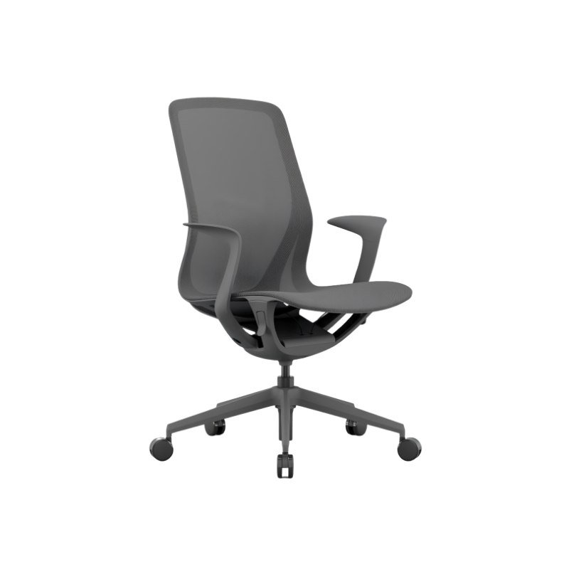 Silla Ejecutiva NET OHE-503 Gris: Está diseñada para ofrecer más comodidad y adecuar la postura para mejorar su productividad. Conócela en Aura Muebles.