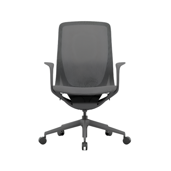 Silla Ejecutiva NET OHE-503 Gris: Está diseñada para ofrecer más comodidad y adecuar la postura para mejorar su productividad. Conócela en Aura Muebles.