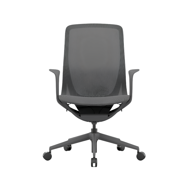 Silla Ejecutiva NET OHE-503 Gris: Está diseñada para ofrecer más comodidad y adecuar la postura para mejorar su productividad. Conócela en Aura Muebles.