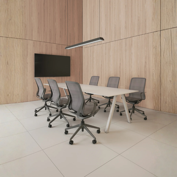 Silla Ejecutiva NET OHE-503 Gris: Está diseñada para ofrecer más comodidad y adecuar la postura para mejorar su productividad. Conócela en Aura Muebles.