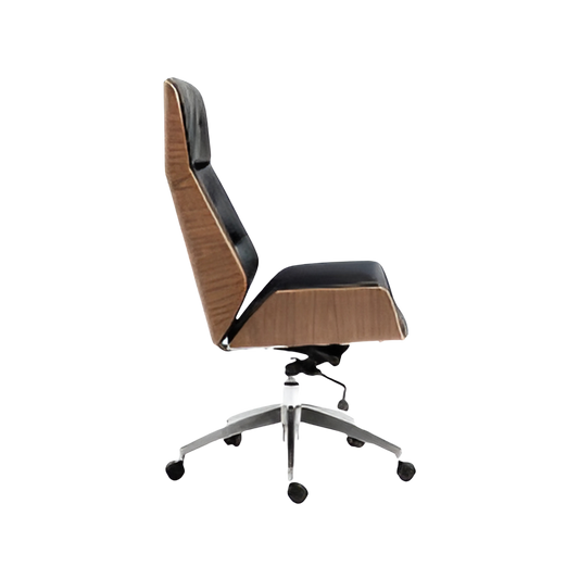 La silla ejecutiva modelo NORUEGA de Aura Muebles ofrece confort y estilo para tu espacio de trabajo. Su diseño ergonómico te garantiza una postura saludable.
