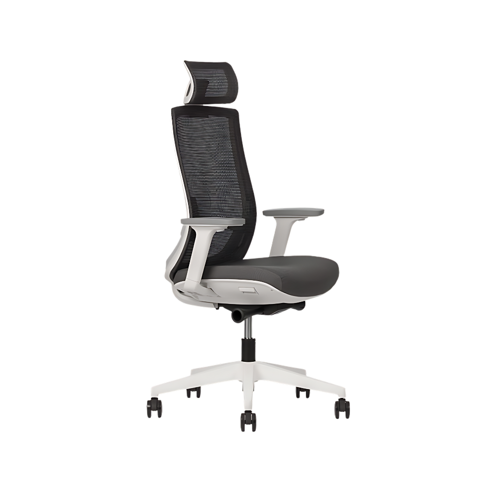 Descubre la elegante y ergonómica silla ejecutiva modelo POLAR con respaldo alto de Aura Muebles. Brinda comodidad y estilo a tus espacios de trabajo profesionales.