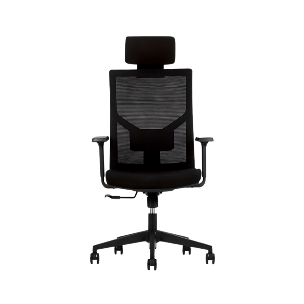 Descubre la silla ejecutiva modelo SCREEN con respaldo alto de Aura Muebles. Diseño ergonómico y sofisticado que brinda comodidad y soporte en tus jornadas laborales.