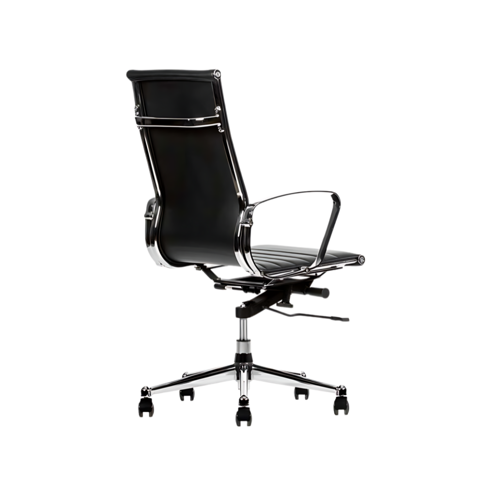 Encuentra la silla ejecutiva modelo SKIN I respaldo alto en Aura Muebles. Combina estilo y comodidad para brindarte un soporte ergonómico y duradero durante tus jornadas laborales.