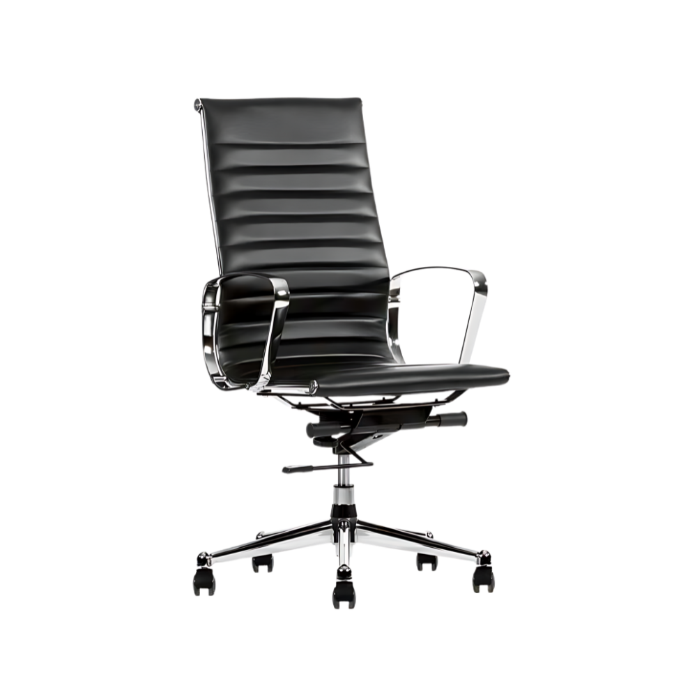 Encuentra la silla ejecutiva modelo SKIN I respaldo alto en Aura Muebles. Combina estilo y comodidad para brindarte un soporte ergonómico y duradero durante tus jornadas laborales.