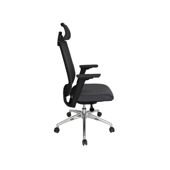 Encuentra la silla ejecutiva perfecta para tu oficina profesional. La silla ejecutiva modelo SOHO OHE-95 de color negro de Aura Muebles ofrece comodidad.