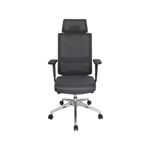 Encuentra la silla ejecutiva perfecta para tu oficina profesional. La silla ejecutiva modelo SOHO OHE-95 de color negro de Aura Muebles ofrece comodidad.