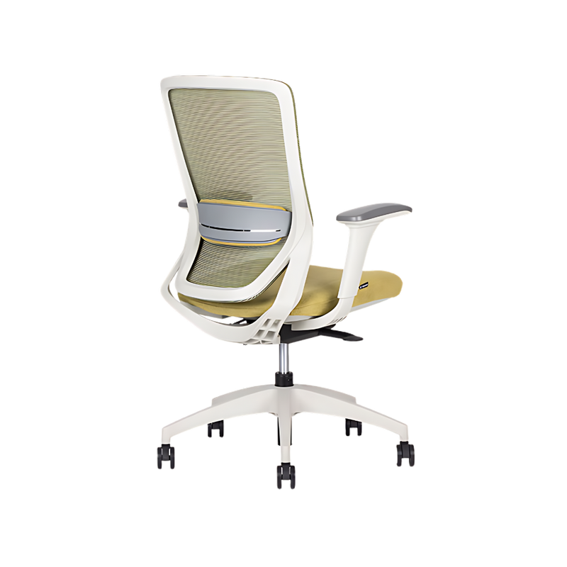 Descubre la silla ejecutiva modelo SOUL WHITE respaldo bajo de Aura Muebles. Combina diseño contemporáneo y ergonomía para brindar comodidad y estilo en tus espacios de trabajo sofisticados.