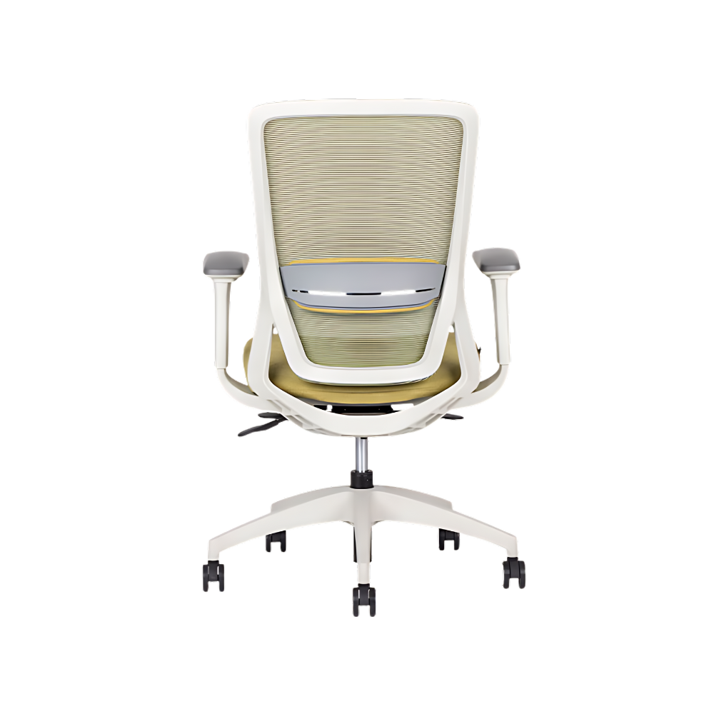 Descubre la silla ejecutiva modelo SOUL WHITE respaldo bajo de Aura Muebles. Combina diseño contemporáneo y ergonomía para brindar comodidad y estilo en tus espacios de trabajo sofisticados.