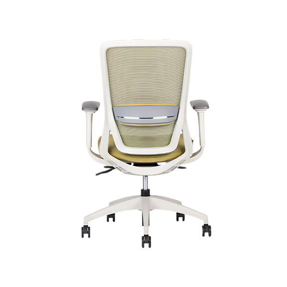 Descubre la silla ejecutiva modelo SOUL WHITE respaldo bajo de Aura Muebles. Combina diseño contemporáneo y ergonomía para brindar comodidad y estilo en tus espacios de trabajo sofisticados.