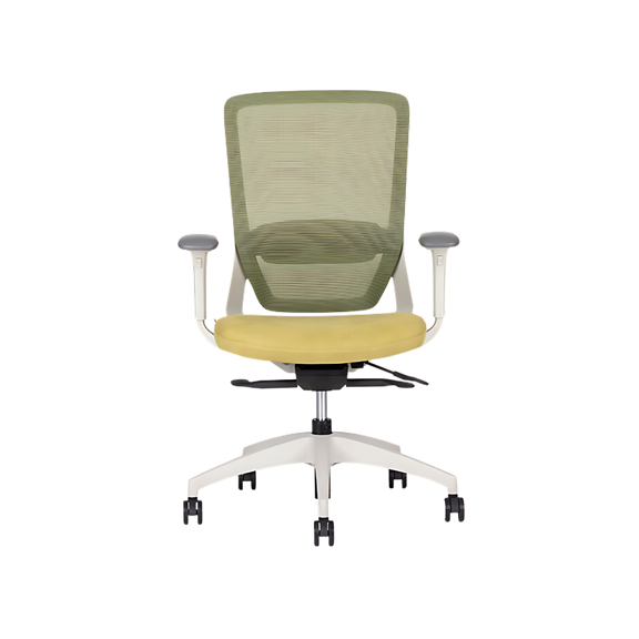 Descubre la silla ejecutiva modelo SOUL WHITE respaldo bajo de Aura Muebles. Combina diseño contemporáneo y ergonomía para brindar comodidad y estilo en tus espacios de trabajo sofisticados.