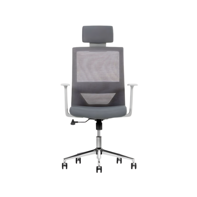 Descubre la silla ejecutiva modelo VISION GRAY respaldo alto de Aura Muebles. Combina diseño elegante y soporte ergonómico para una máxima comodidad durante tus jornadas laborales.