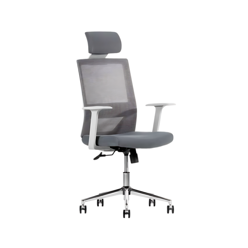 Descubre la silla ejecutiva modelo VISION GRAY respaldo alto de Aura Muebles. Combina diseño elegante y soporte ergonómico para una máxima comodidad durante tus jornadas laborales.