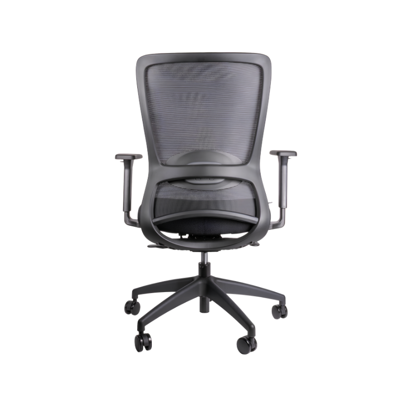 Descubre nuestra silla ejecutiva modelo WICKER OHE-139 de Aura Muebles. Diseñada ergonómicamente para brindar soporte a tu espalda mientras trabajas.