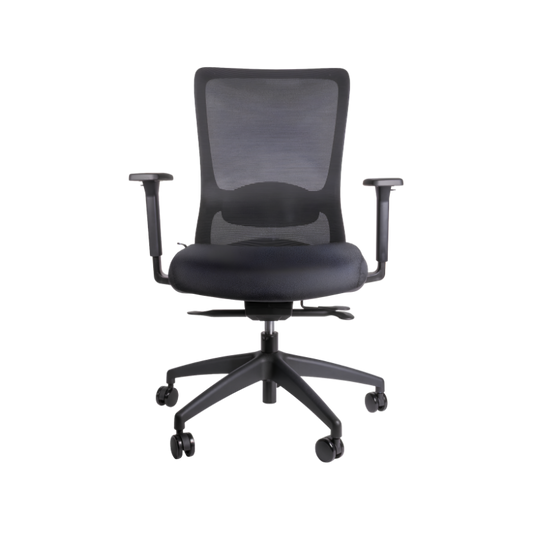 Descubre nuestra silla ejecutiva modelo WICKER OHE-139 de Aura Muebles. Diseñada ergonómicamente para brindar soporte a tu espalda mientras trabajas.