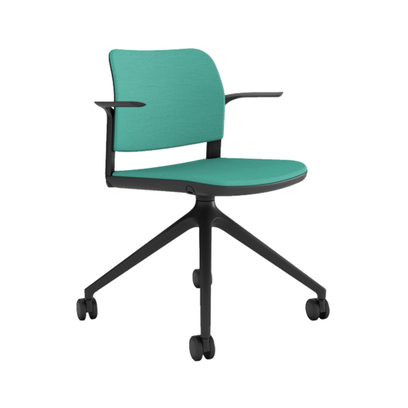Silla de oficina giratoria OHS-12CB con asiento acolchado Aura Muebles