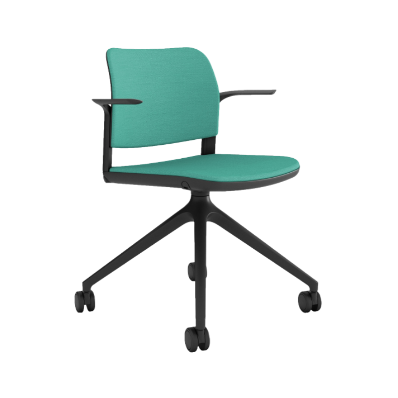 Silla de oficina giratoria OHS-12CB con asiento acolchado Aura Muebles
